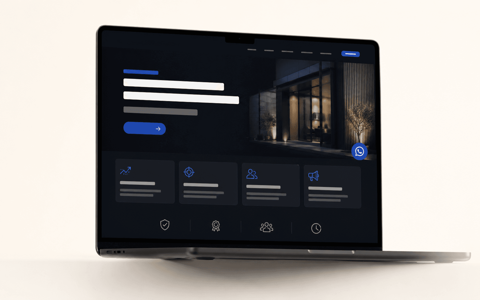 Example of a professional SMB website